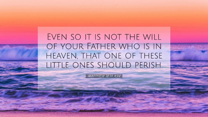 Picture 07 - Matthew 18:14 ASV Desktop Wallpaper - Even so it is not the will of your Father who is - Desktop Bible Verse Wallpaper