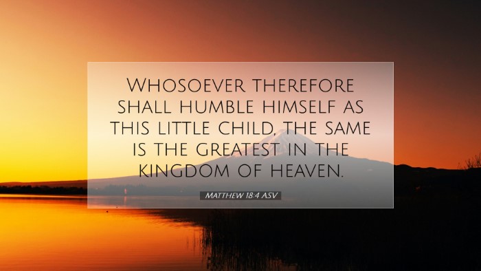 Picture 07 - Matthew 18:4 ASV Desktop Wallpaper - Whosoever therefore shall humble himself as this - Desktop Bible Verse Wallpaper