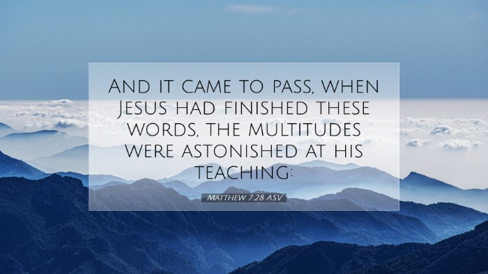 Picture 07 - Matthew 7:28 ASV Desktop Wallpaper - And it came to pass, when Jesus had finished - Desktop Bible Verse Wallpaper