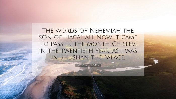 Picture 07 - Nehemiah 1:1 ASV Desktop Wallpaper - The words of Nehemiah the son of Hacaliah. Now it - Desktop Bible Verse Wallpaper
