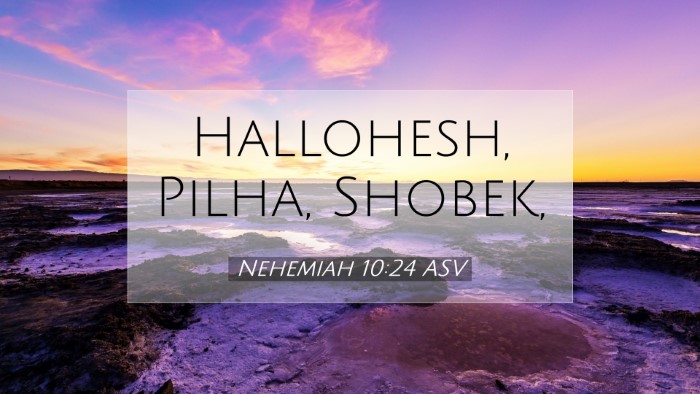 Picture 07 - Nehemiah 10:24 ASV Desktop Wallpaper - Hallohesh, Pilha, - Desktop Bible Verse Wallpaper