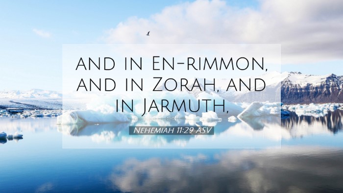 Picture 07 - Nehemiah 11:29 ASV Desktop Wallpaper - and in En-rimmon, and in Zorah, and in - Desktop Bible Verse Wallpaper