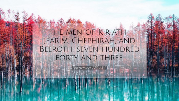 Picture 07 - Nehemiah 7:29 ASV Desktop Wallpaper - The men of Kiriath-jearim, Chephirah, and - Desktop Bible Verse Wallpaper