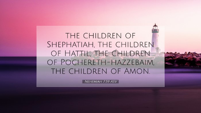 Picture 07 - Nehemiah 7:59 ASV Desktop Wallpaper - the children of Shephatiah, the children of - Desktop Bible Verse Wallpaper