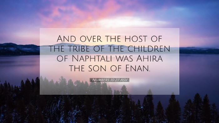Picture 07 - Numbers 10:27 ASV Desktop Wallpaper - And over the host of the tribe of the children of - Desktop Bible Verse Wallpaper