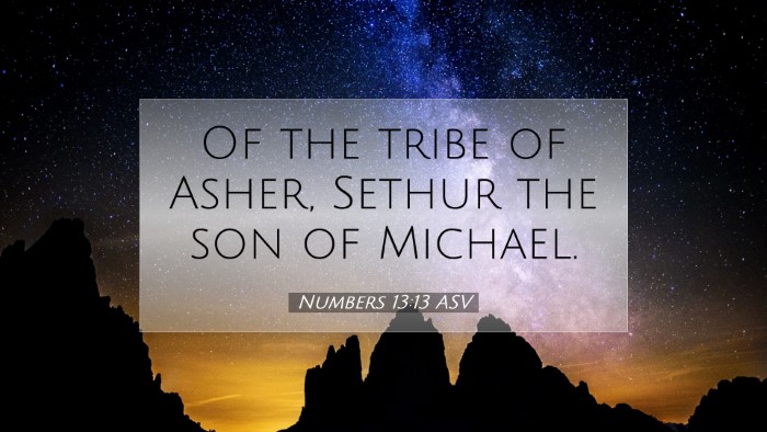 Picture 07 - Numbers 13:13 ASV Desktop Wallpaper - Of the tribe of Asher, Sethur the son of - Desktop Bible Verse Wallpaper