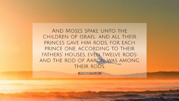 Picture 07 - Numbers 17:6 ASV Desktop Wallpaper - And Moses spake unto the children of Israel; and - Desktop Bible Verse Wallpaper