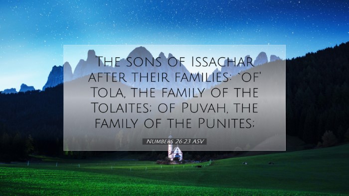 Picture 07 - Numbers 26:23 ASV Desktop Wallpaper - The sons of Issachar after their families: `of' - Desktop Bible Verse Wallpaper