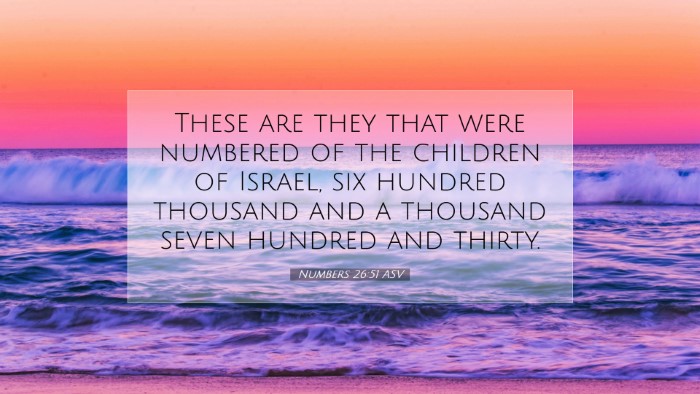 Picture 07 - Numbers 26:51 ASV Desktop Wallpaper - These are they that were numbered of the children - Desktop Bible Verse Wallpaper