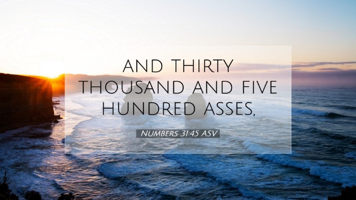 Picture 07 - Numbers 31:45 ASV Desktop Wallpaper - and thirty thousand and five hundred - Desktop Bible Verse Wallpaper
