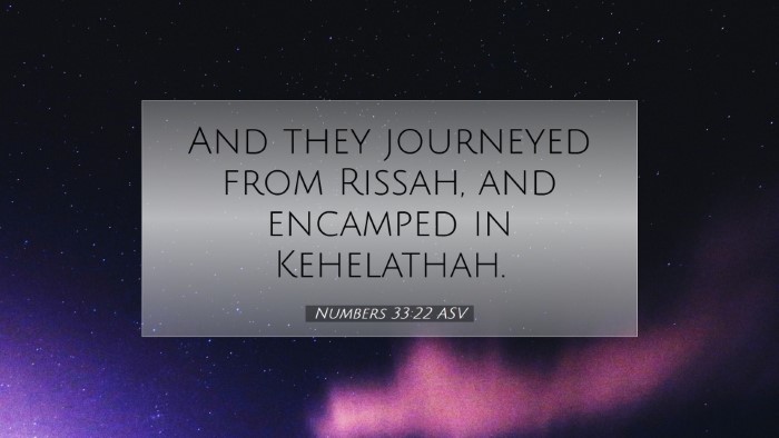 Picture 07 - Numbers 33:22 ASV Desktop Wallpaper - And they journeyed from Rissah, and encamped in - Desktop Bible Verse Wallpaper