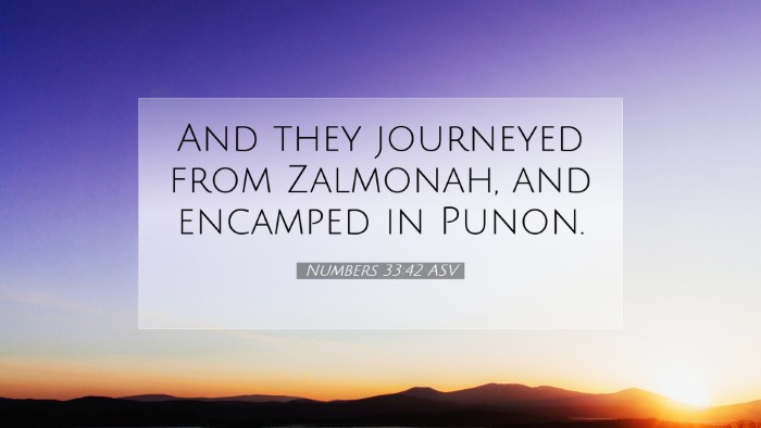 Picture 07 - Numbers 33:42 ASV Desktop Wallpaper - And they journeyed from Zalmonah, and encamped in - Desktop Bible Verse Wallpaper