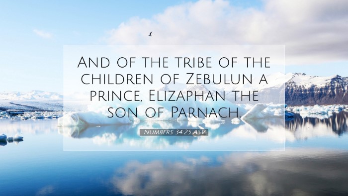Picture 07 - Numbers 34:25 ASV Desktop Wallpaper - And of the tribe of the children of Zebulun a - Desktop Bible Verse Wallpaper