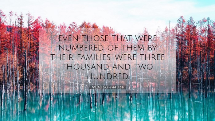 Picture 07 - Numbers 4:44 ASV Desktop Wallpaper - even those that were numbered of them by their - Desktop Bible Verse Wallpaper