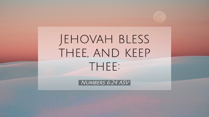 Picture 07 - Numbers 6:24 ASV Desktop Wallpaper - Jehovah bless thee, and keep - Desktop Bible Verse Wallpaper