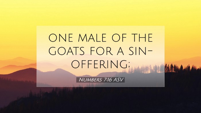 Picture 07 - Numbers 7:16 ASV Desktop Wallpaper - one male of the goats for a - Desktop Bible Verse Wallpaper