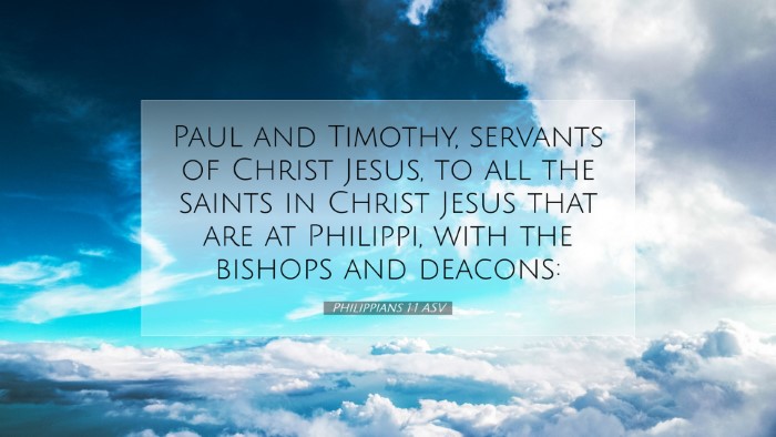 Picture 07 - Philippians 1:1 ASV Desktop Wallpaper - Paul and Timothy, servants of Christ Jesus, to - Desktop Bible Verse Wallpaper