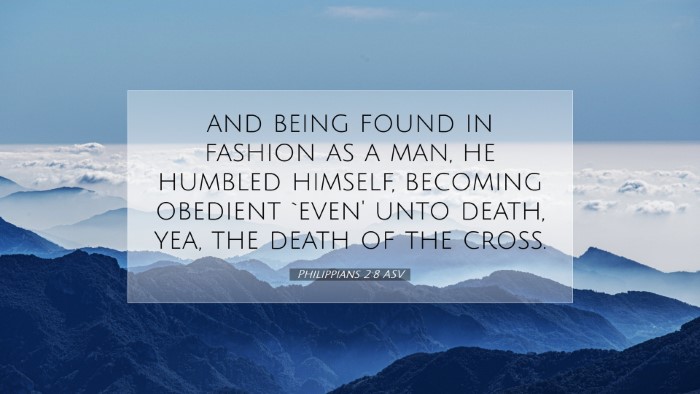 Picture 07 - Philippians 2:8 ASV Desktop Wallpaper - and being found in fashion as a man, he humbled - Desktop Bible Verse Wallpaper