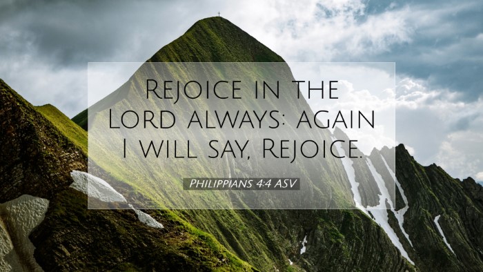 Picture 07 - Philippians 4:4 ASV Desktop Wallpaper - Rejoice in the Lord always: again I will say, - Desktop Bible Verse Wallpaper