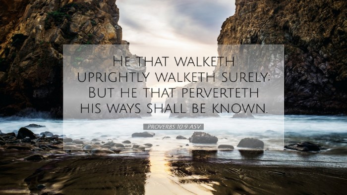 Picture 07 - Proverbs 10:9 ASV Desktop Wallpaper - He that walketh uprightly walketh surely; But he - Desktop Bible Verse Wallpaper