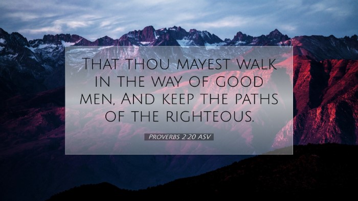Picture 07 - Proverbs 2:20 ASV Desktop Wallpaper - That thou mayest walk in the way of good men, And - Desktop Bible Verse Wallpaper