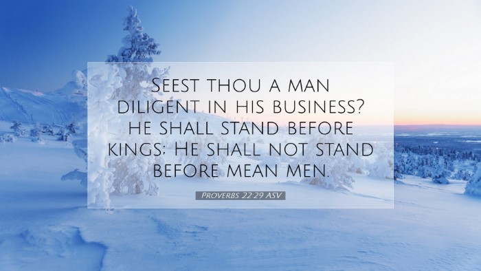 Picture 07 - Proverbs 22:29 ASV Desktop Wallpaper - Seest thou a man diligent in his business? he - Desktop Bible Verse Wallpaper