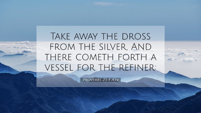 Picture 07 - Proverbs 25:4 ASV Desktop Wallpaper - Take away the dross from the silver, And there - Desktop Bible Verse Wallpaper