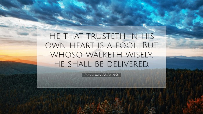 Picture 07 - Proverbs 28:26 ASV Desktop Wallpaper - He that trusteth in his own heart is a fool; But - Desktop Bible Verse Wallpaper
