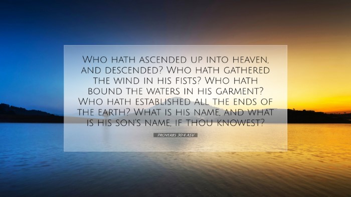 Picture 07 - Proverbs 30:4 ASV Desktop Wallpaper - Who hath ascended up into heaven, and descended? - Desktop Bible Verse Wallpaper