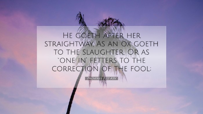 Picture 07 - Proverbs 7:22 ASV Desktop Wallpaper - He goeth after her straightway, As an ox goeth to - Desktop Bible Verse Wallpaper