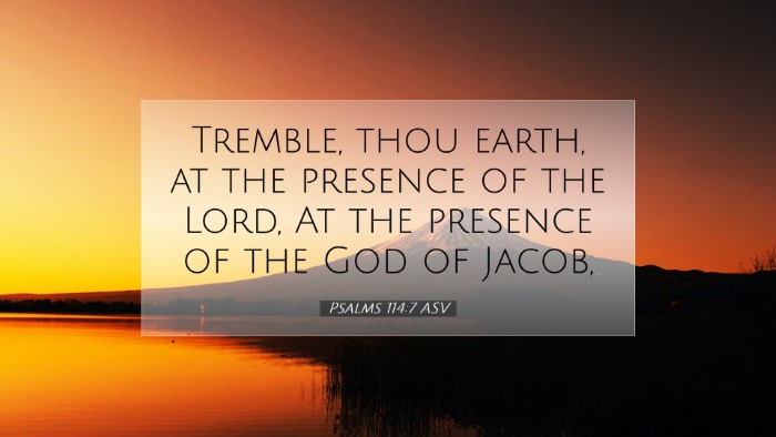 Picture 07 - Psalms 114:7 ASV Desktop Wallpaper - Tremble, thou earth, at the presence of the Lord, - Desktop Bible Verse Wallpaper