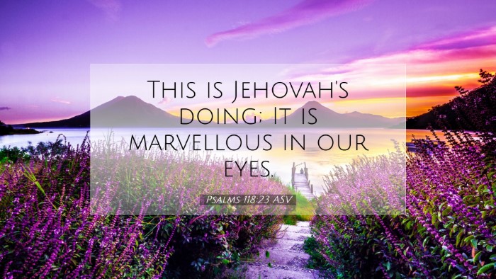 Picture 07 - Psalms 118:23 ASV Desktop Wallpaper - This is Jehovah's doing; It is marvellous in our - Desktop Bible Verse Wallpaper