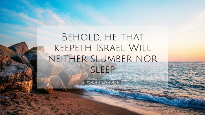 Picture 07 - Psalms 121:4 ASV Desktop Wallpaper - Behold, he that keepeth Israel Will neither - Desktop Bible Verse Wallpaper