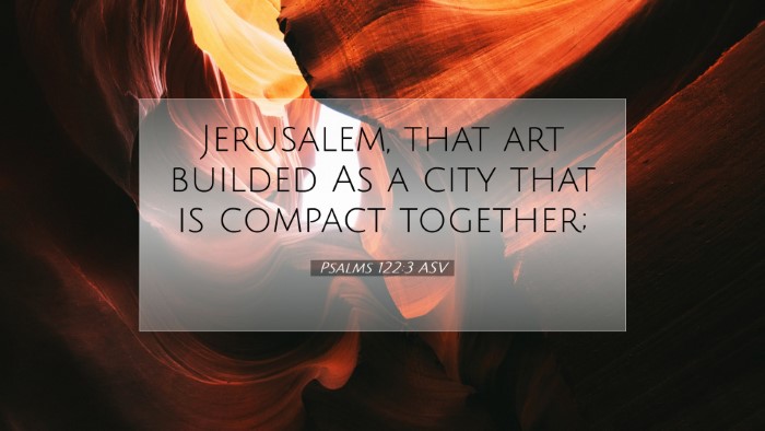 Picture 07 - Psalms 122:3 ASV Desktop Wallpaper - Jerusalem, that art builded As a city that is - Desktop Bible Verse Wallpaper