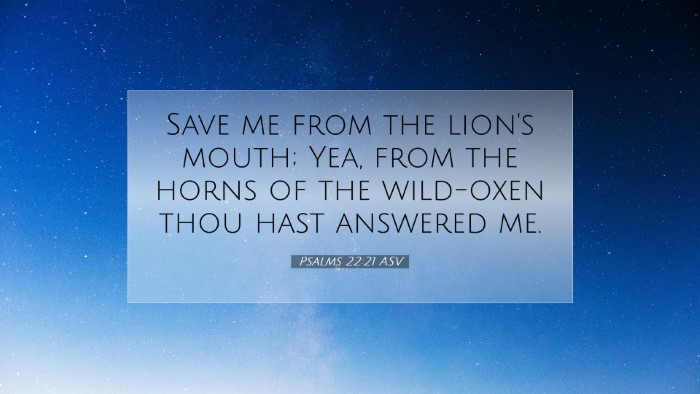 Picture 07 - Psalms 22:21 ASV Desktop Wallpaper - Save me from the lion's mouth; Yea, from the - Desktop Bible Verse Wallpaper