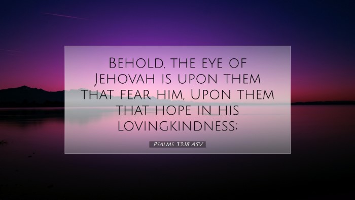 Picture 07 - Psalms 33:18 ASV Desktop Wallpaper - Behold, the eye of Jehovah is upon them that fear - Desktop Bible Verse Wallpaper