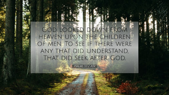Picture 07 - Psalms 53:2 ASV Desktop Wallpaper - God looked down from heaven upon the children of - Desktop Bible Verse Wallpaper