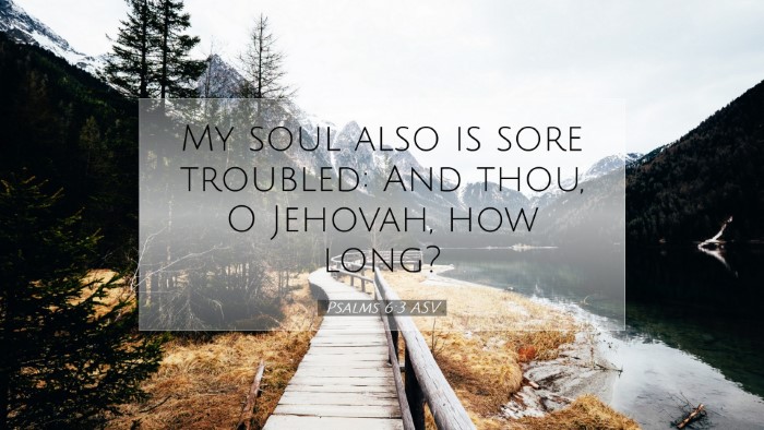 Picture 07 - Psalms 6:3 ASV Desktop Wallpaper - My soul also is sore troubled: And thou, O - Desktop Bible Verse Wallpaper
