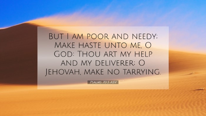 Picture 07 - Psalms 70:5 ASV Desktop Wallpaper - But I am poor and needy; Make haste unto me, O - Desktop Bible Verse Wallpaper