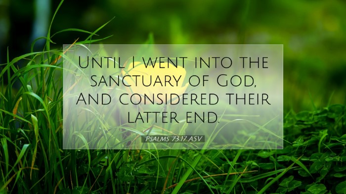Picture 07 - Psalms 73:17 ASV Desktop Wallpaper - Until I went into the sanctuary of God, And - Desktop Bible Verse Wallpaper