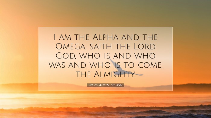 Picture 07 - Revelation 1:8 ASV Desktop Wallpaper - I am the Alpha and the Omega, saith the Lord God, - Desktop Bible Verse Wallpaper