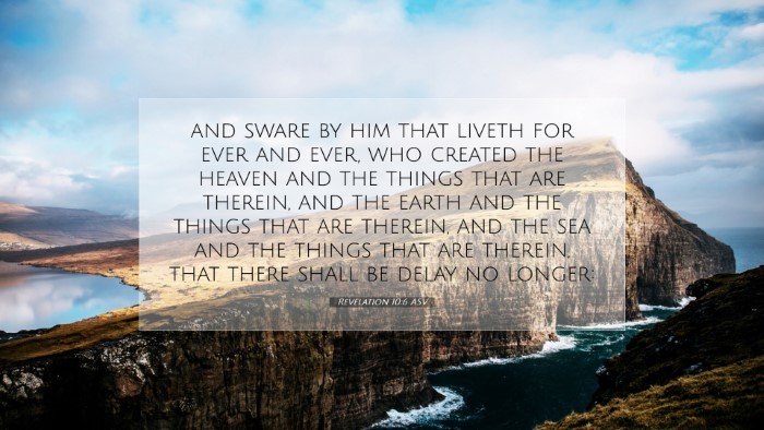 Picture 07 - Revelation 10:6 ASV Desktop Wallpaper - and sware by him that liveth for ever and ever, - Desktop Bible Verse Wallpaper
