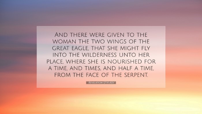 Picture 07 - Revelation 12:14 ASV Desktop Wallpaper - And there were given to the woman the two wings - Desktop Bible Verse Wallpaper