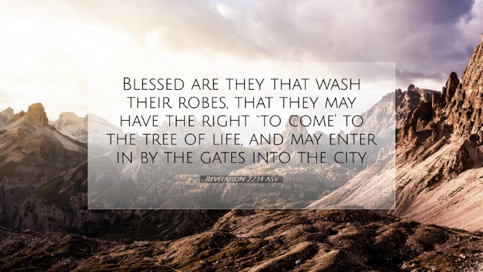 Picture 07 - Revelation 22:14 ASV Desktop Wallpaper - Blessed are they that wash their robes, that they - Desktop Bible Verse Wallpaper