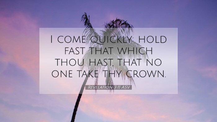Picture 07 - Revelation 3:11 ASV Desktop Wallpaper - I come quickly: hold fast that which thou hast, - Desktop Bible Verse Wallpaper