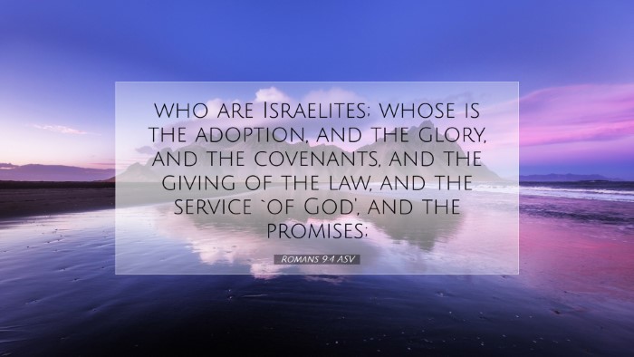 Picture 07 - Romans 9:4 ASV Desktop Wallpaper - who are Israelites; whose is the adoption, and - Desktop Bible Verse Wallpaper