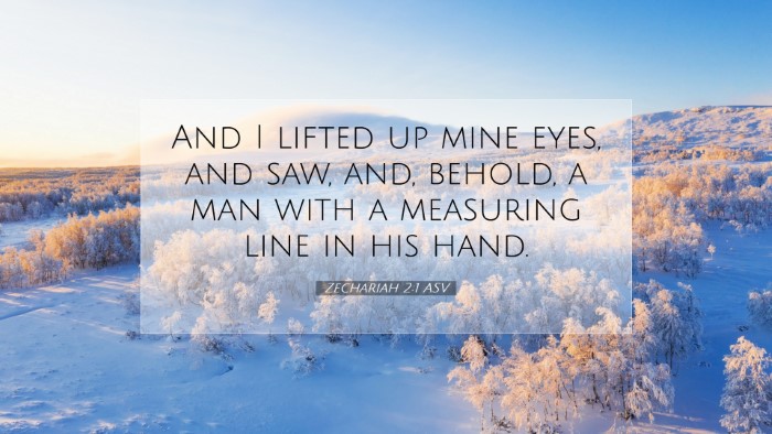 Picture 07 - Zechariah 2:1 ASV Desktop Wallpaper - And I lifted up mine eyes, and saw, and, behold, - Desktop Bible Verse Wallpaper