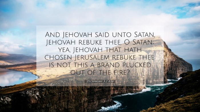 Picture 07 - Zechariah 3:2 ASV Desktop Wallpaper - And Jehovah said unto Satan, Jehovah rebuke thee, - Desktop Bible Verse Wallpaper