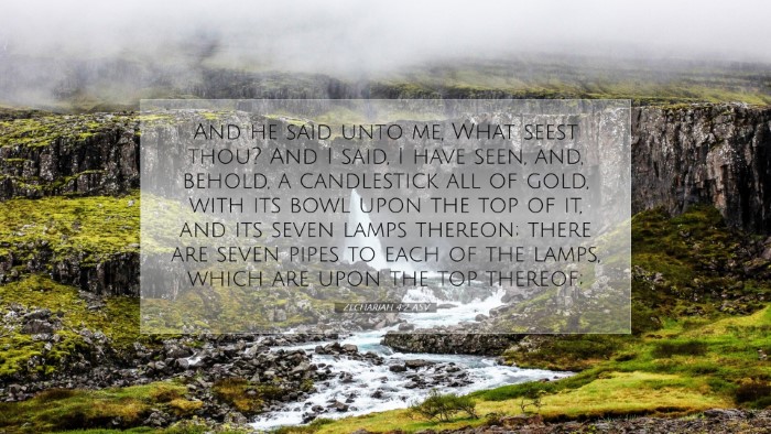 Picture 07 - Zechariah 4:2 ASV Desktop Wallpaper - And he said unto me, What seest thou? And I said, - Desktop Bible Verse Wallpaper