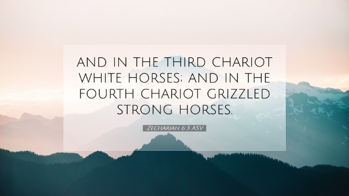 Picture 07 - Zechariah 6:3 ASV Desktop Wallpaper - and in the third chariot white horses; and in the - Desktop Bible Verse Wallpaper